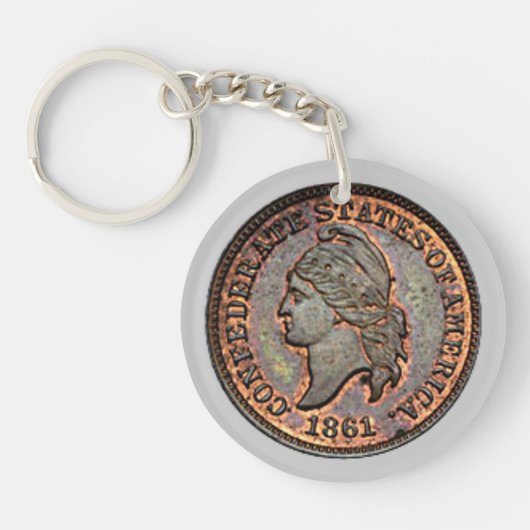 南北戦争共謀米国ペニー キーホルダー (正面)