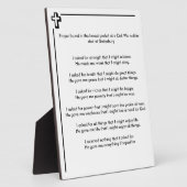 南北戦争兵士祈りの言葉 フォトプラーク (側面)