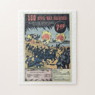 南北戦争兵士 – ヴィンテージ漫画広告 ジグソーパズル