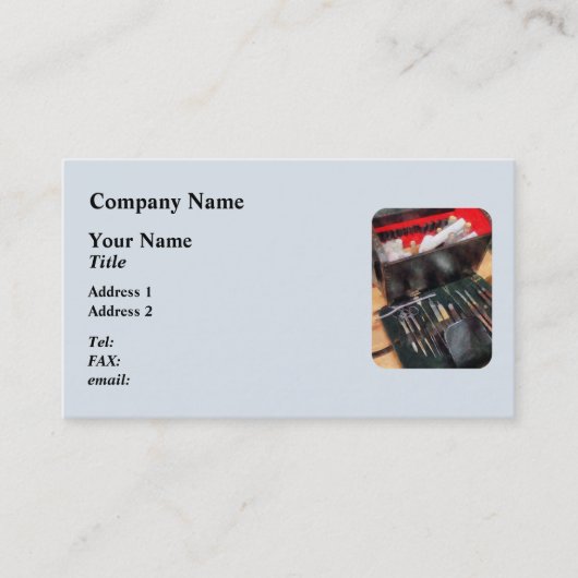 南北戦争医療楽器 名刺 (正面)