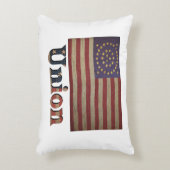 南北戦争同盟国旗✨アンティーク歴史地区 アクセントクッション (正面(垂直))