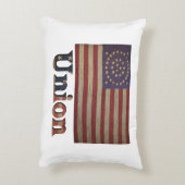 南北戦争同盟国旗✨アンティーク歴史地区 アクセントクッション (裏面(縦))