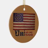 南北戦争同盟国旗✨アンティーク歴史地区 セラミックオーナメント (右)