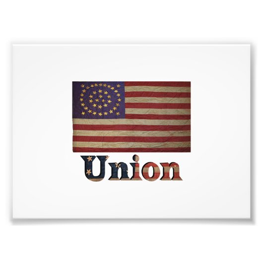 南北戦争同盟国旗✨アンティーク歴史地区 フォトプリント            (正面)