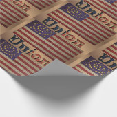 南北戦争同盟国旗✨アンティーク歴史地区 ラッピングペーパー (角)