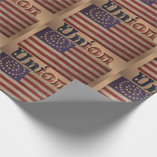南北戦争同盟国旗✨アンティーク歴史地区 ラッピングペーパー (角)