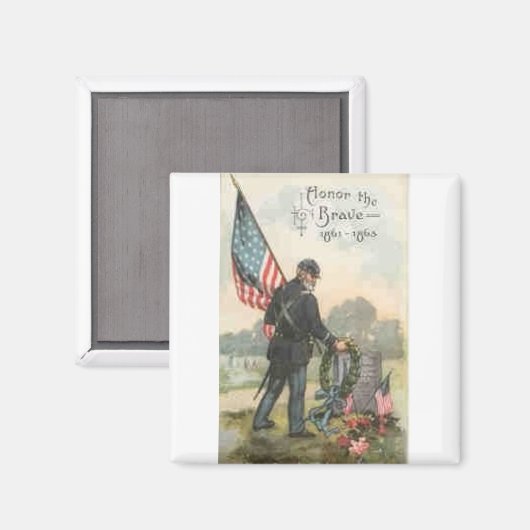 南北戦争墓地 マグネット (正面/裏面)