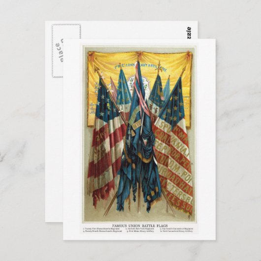 南北戦争戦旗no.3 ポストカード (正面/裏面)
