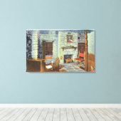 南北戦争期18ポウンダーズ・アン・バルベット キャンバスプリント (インサイチュ (ウッドフロア))