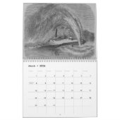 南北戦争海軍カレンダー カレンダー (3月 2026)