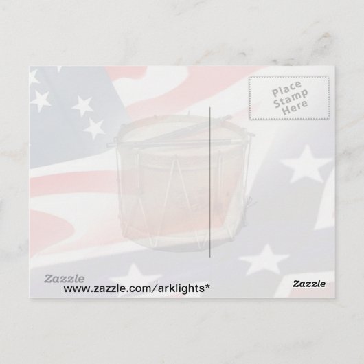 南北戦争用はがき ポストカード (裏面)