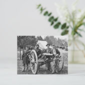 南北戦争砲兵， 1860年代 ポストカード (スタンド正面)