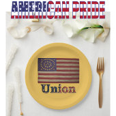 南北戦争素晴らし魅力的旗 ペーパープレート