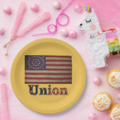 南北戦争素晴らし魅力的旗 ペーパープレート (パーティー)