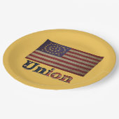 南北戦争素晴らし魅力的旗 ペーパープレート (アングル)