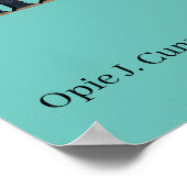 南北戦争素晴らし魅力的旗 ポスター (角)