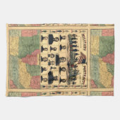 南北戦争縁ど軍隊ポートレート1861年復元 キッチンタオル (横)