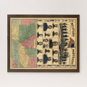 南北戦争縁ど軍隊ポートレート1861年復元 ジグソーパズル (横)