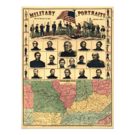 南北戦争縁ど軍隊ポートレート1861年復元 フォトプリント           