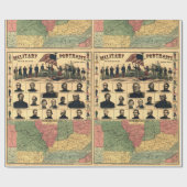 南北戦争縁ど軍隊ポートレート1861年復元 ラッピングペーパー (フラット)