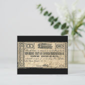 南北戦争脚本ニューオーリンズ海岸アンティーク金 ポストカード (スタンド正面)