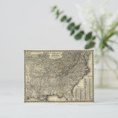 南北戦争軍隊作戦が原因を地図に失った示す ポストカード (スタンド正面)