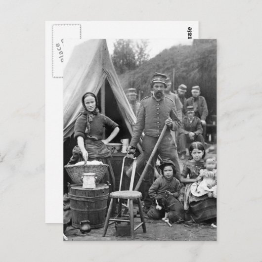 南北戦争道路旅行, 1861 ポストカード (正面/裏面)