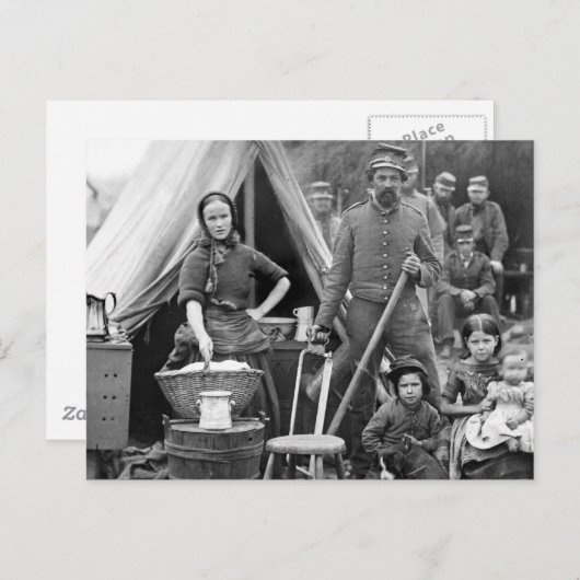 南北戦争道路旅行, 1861 ポストカード (正面/裏面)