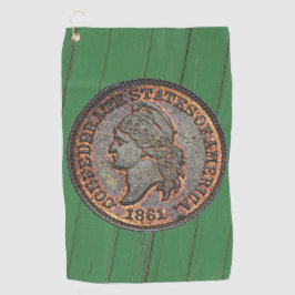 南北戦争⚔️コンフェデレートペニーウッドウォールグリーン ゴルフタオル