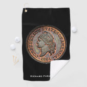 南北戦争⚔️コンフェデレートペニーヴィンテージUSA ゴルフタオル (インサイチュ)