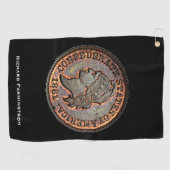 南北戦争⚔️コンフェデレートペニーヴィンテージUSA ゴルフタオル (横)