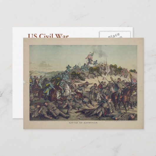 南北戦争:ナッシュビルの戦い ポストカード (正面/裏面)