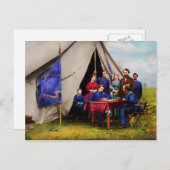 南北戦争 – 内戦チェスセット1861 ポストカード (正面/裏面)