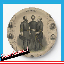 南北戦争🎖️⚔️英雄南将軍 ペーパープレート