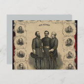 南北戦争🎖️⚔️英雄南将軍 ポストカード (正面/裏面)