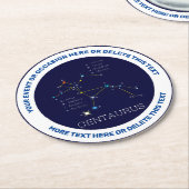 南半球の中心座 ラウンドペーパーコースター (アングル)