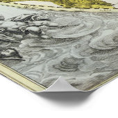 南半球の地図2 ポスター (角)