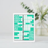 南半球の星座ワードスクランブル ポストカード (スタンド正面)