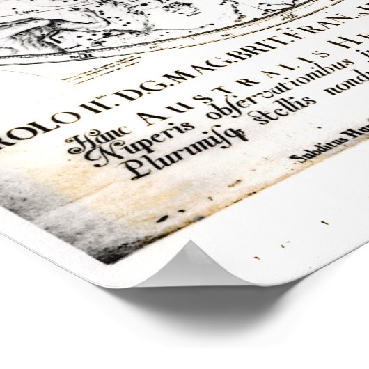 南半球の星座 ポスター (角)