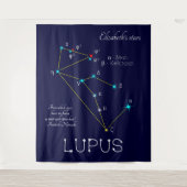 南半球の星座 ループス タペストリー (正面)