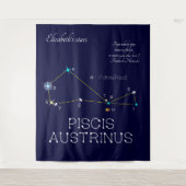南半球の星座 Piscis Austrinus タペストリー (正面)