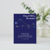 南半球の星座 Piscis Austrinus ポストカード (スタンド正面)