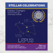 南半球の眼球星座 ワインラベル (シングルラベル)