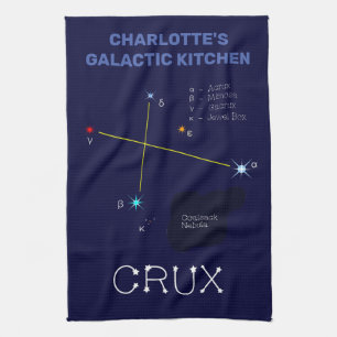 南半球クルークス星座 キッチンタオル