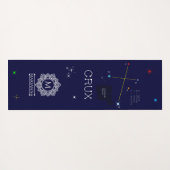 南半球クルークス星座 ヨガマット (裏面(横))
