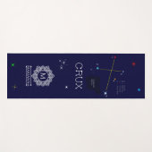 南半球クルークス星座 ヨガマット (正面(横))
