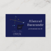 南半球クルークス星座 名刺 (正面)