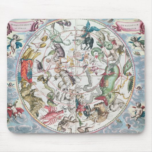 南半球2の地図 マウスパッド (正面)