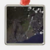 南南西吹に向かって複数の羽毛 メタルオーナメント (正面)