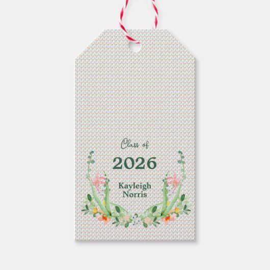 南名門私立校風のカスタム卒業 ギフトタグ (正面)